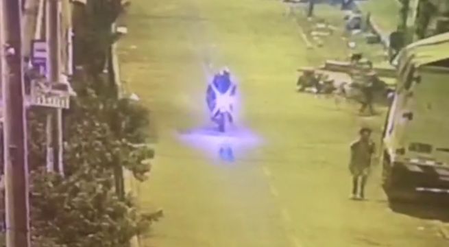 Ate: sicarios en moto asesinan a prestamista en plena vía pública