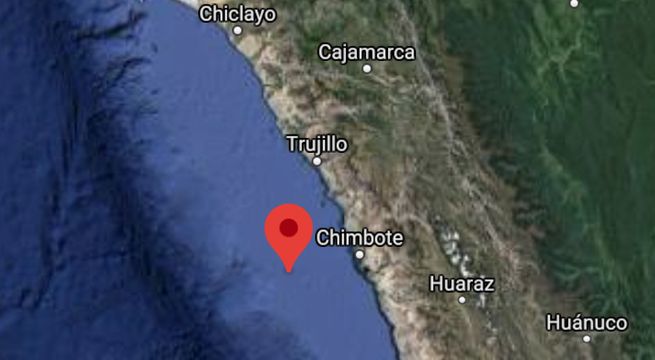 Sismo de magnitud 5.1 se produjo esta noche en Chimbote