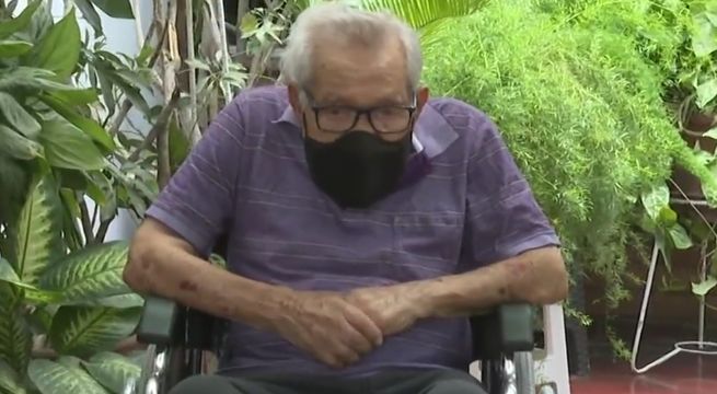 Abuelito de 106 años aún no recibe vacuna contra la Covid-19