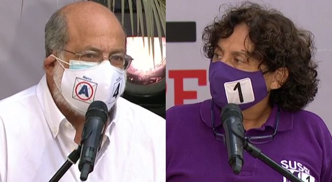 Daniel Abugattás y Susel Paredes debatieron esta mañana en la Ruta Electoral