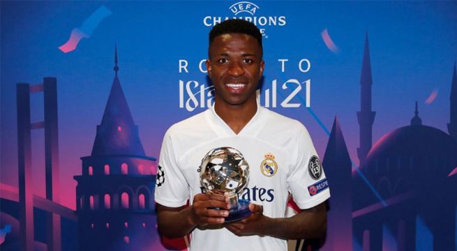 Vinícius Júnior es el mejor jugador de la primera fecha en los cuartos de final de la Champions