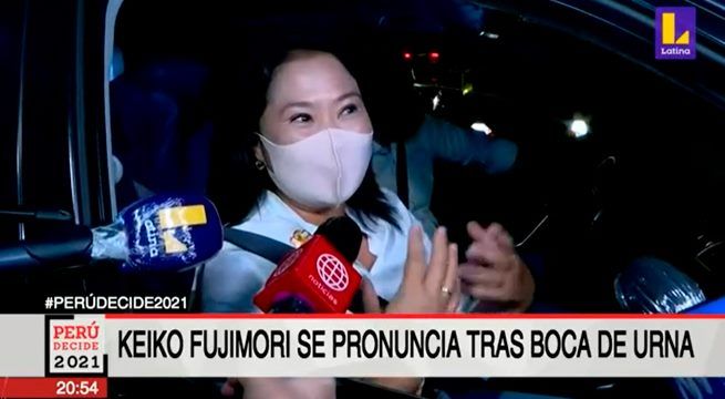Keiko Fujimori se pronunció tras conocer segundo lugar con empate junto a Hernando de Soto