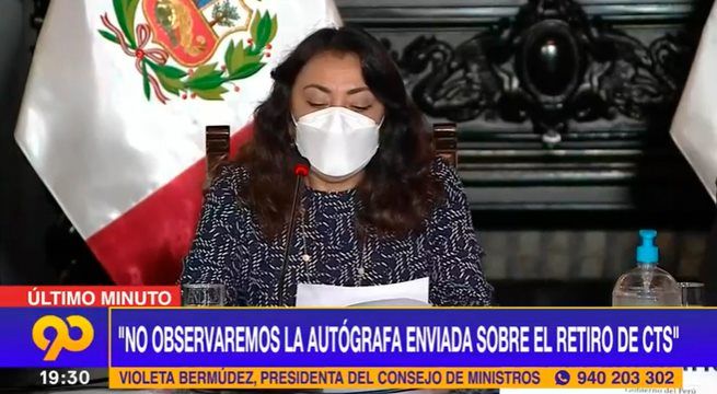 Ejecutivo promulgará ley de retiro del 100% de CTS