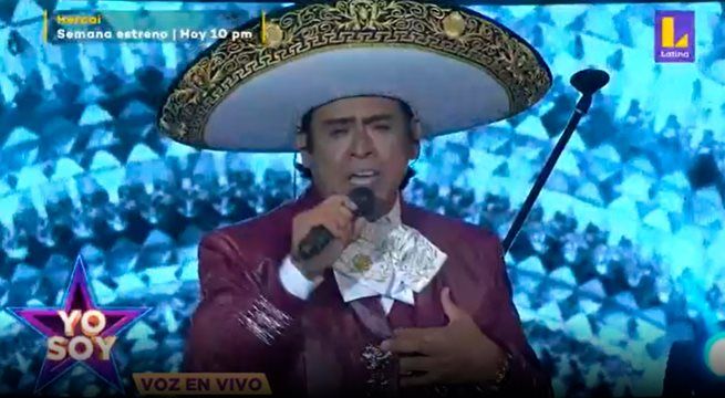 El imitador de Alejandro Fernández cantó “Como Quien Pierde Una Estrella”