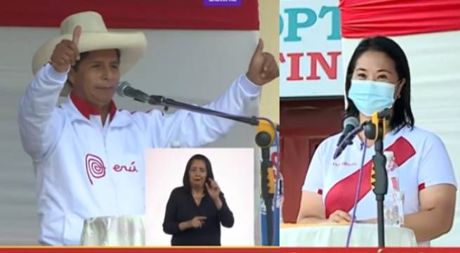 Pedro Castillo a Keiko Fujimori: “No me voy a correr como lo hizo su padre”