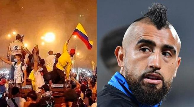 Arturo Vidal pidió que la violencia y las muertes se detengan en Colombia