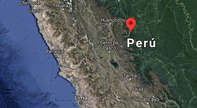 Pasco: sismo de magnitud 5.0 se produjo esta mañana en Pozuzo