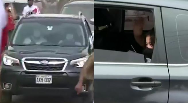 Keiko Fujimori llegó al penal Santa Mónica para debatir con Pedro Castillo