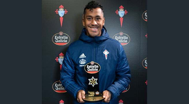 Renato Tapia fue elegido el mejor jugador del Celta de Vigo de abril