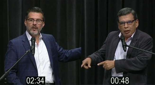 José Recoba y Hernando Cevallos tuvieron un fuerte cruce verbal en el debate técnico