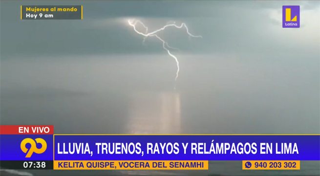 Representante del Senamhi explica el motivo de los truenos y relámpagos en Lima