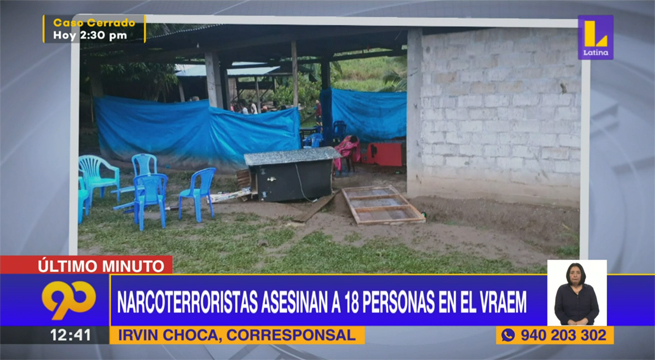 Miembros de Sendero Luminoso asesinan a 18 personas en el Vraem