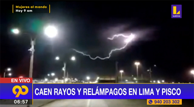 Caen truenos, rayos y relámpagos en Lima [VIDEO]