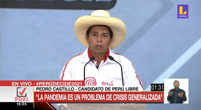 Debate presidencial 2021: Pedro Castillo brindó sus propuestas en cuanto a la salud
