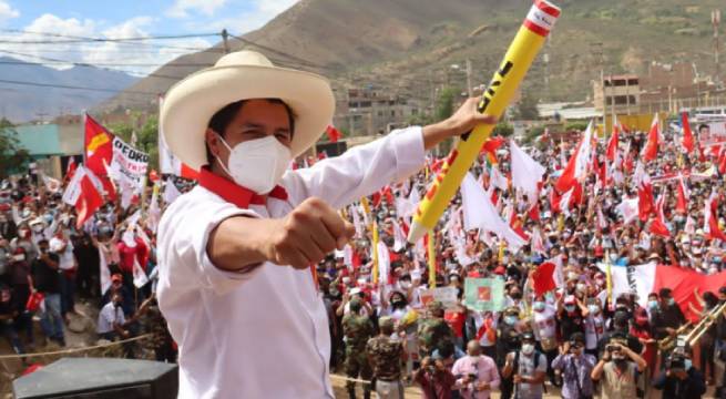 Segunda vuelta: Pedro Castillo aumenta ventaja al 96.791% de actas contabilizadas