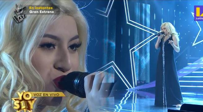 Imitadora de Christina Aguilera cantó “Beautiful” en su concierto final
