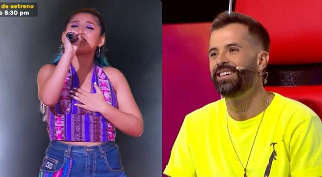 Milena Warthon convenció con su pop andino a los cuatro entrenadores