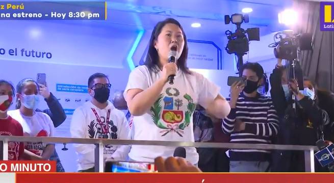 Keiko Fujimori: “rechazo las acusaciones que señalan que aquí hay golpistas”