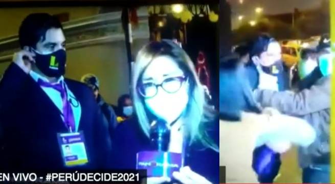 Así se produjo la agresión al reportero de Latina
