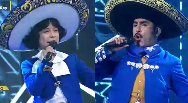Imitadores de Pedrito Fernández y Vicente Fernández cantaron “La de la mochila azul”