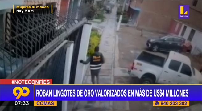Delincuentes vestidos como policías roban lingotes de oro