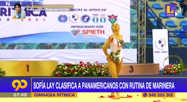Sofía Lay clasifica a Panamericanos de Gimnasia Rítmica con una rutina al ritmo de marinera