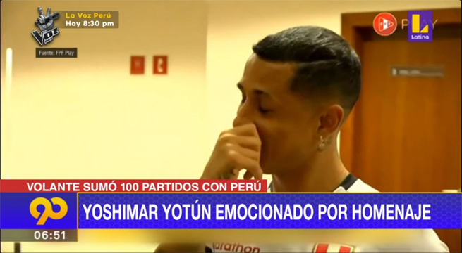 Yoshimar Yotún se muestra emocionado por homenaje