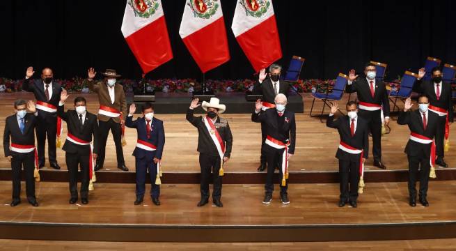 Conoce a todos los ministros del 'Gabinete Bellido' que juraron este jueves