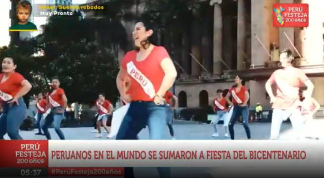 Peruanos en el mundo se sumaron a Fiestas del Bicentenario