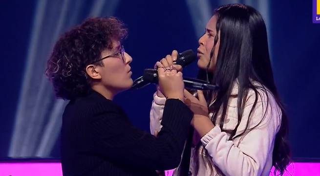 Alex Vargas y Pamela Osorio batallaron cantando “Espacio sideral”
