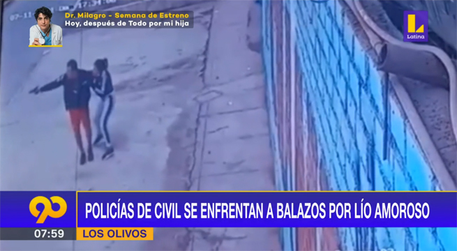 Policías vestidos de civil se enfrentan a balazos por lío amoroso