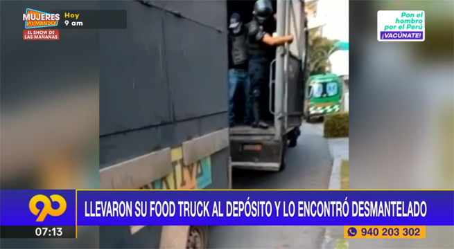 Llevaron su 'food truck' al depósito y lo encontró desmantelado