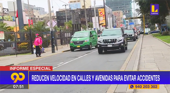 Reducen velocidad en calles y avenidas para evitar accidentes