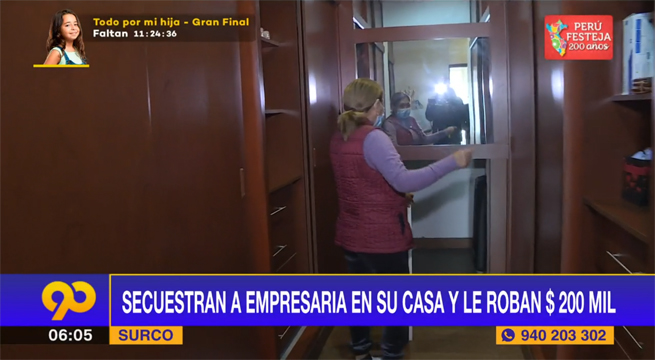 Secuestran a empresaria en su casa y le roban 200 mil dólares