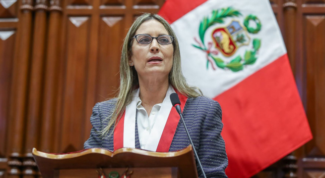 Presidenta del Congreso anuncia disposición de trabajar con el Ejecutivo