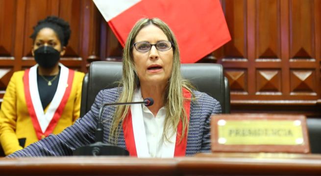 Presidenta del Congreso afirma que gesto con Sagasti “no fue un desaire”