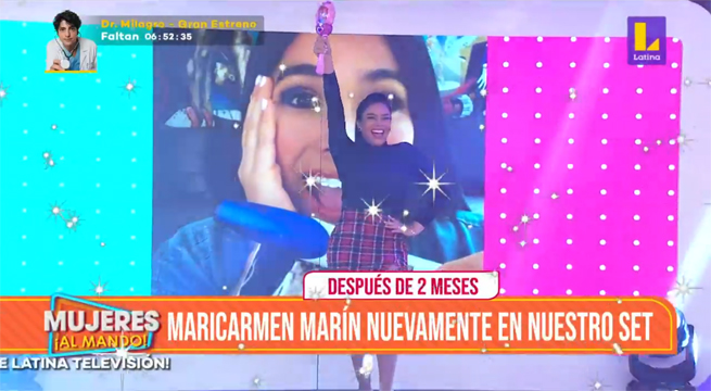 Así fue el regreso de Maricarmen Marín a Mujeres al Mando