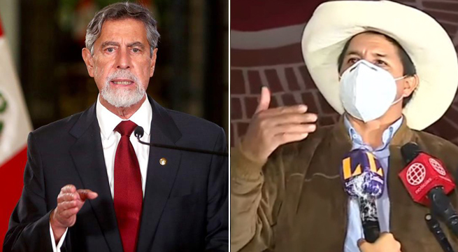 Francisco Sagasti recibirá este miércoles a Pedro Castillo en Palacio de Gobierno