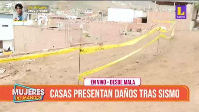 Así quedaron las casas luego de sismo de 6 grados