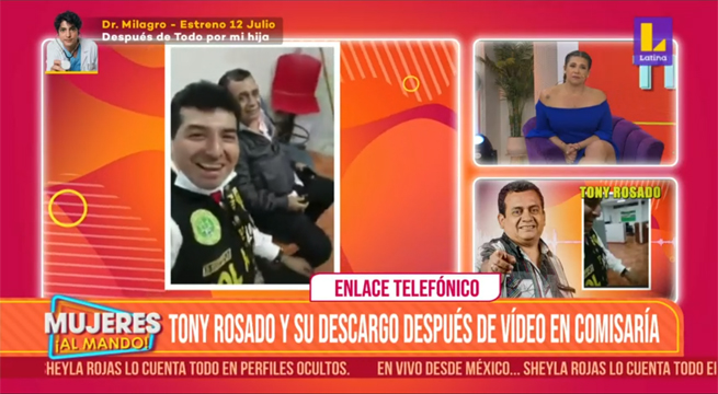 Tony Rosado rompe su silencio después de su video cantando en una comisaría
