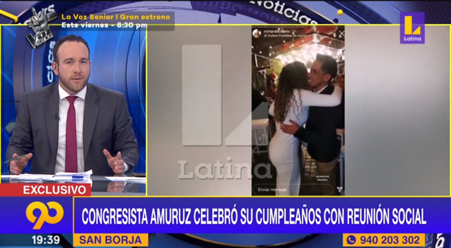 Congresista celebra su cumpleaños en restaurante y sostiene que fue una manera de reactivar la economía