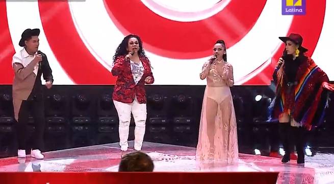 Eva Ayllón y su equipo cantaron “El guaranguito” en La Voz Perú