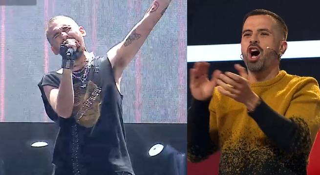 Sebastian Mahle cantó “You give love a bad name” en su primer concierto