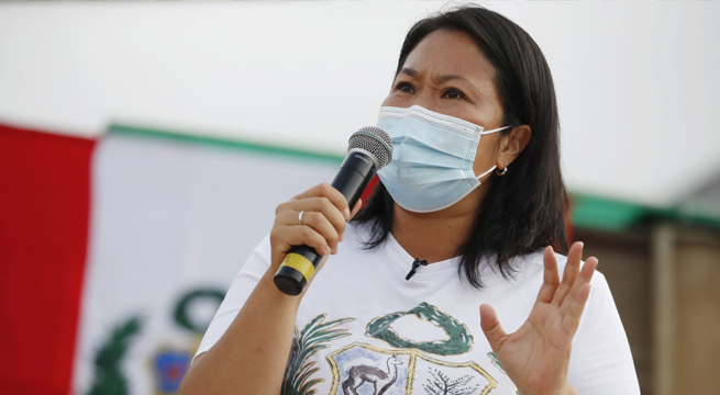 Keiko Fujimori: Declaraciones del canciller Béjar son un disparo al corazón de nuestras FF. AA.