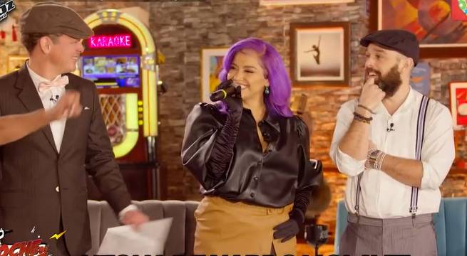 Shantall Young y Bettina Oneto jugaron al ‘Disco al revés’ en Noche de Patas
