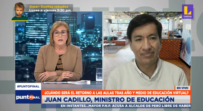 Ministro Cadillo: Este año solo volveremos a clases semipresenciales