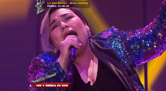 Marcela Navarro impactó al cantar “En cambio no” en la Gran Final