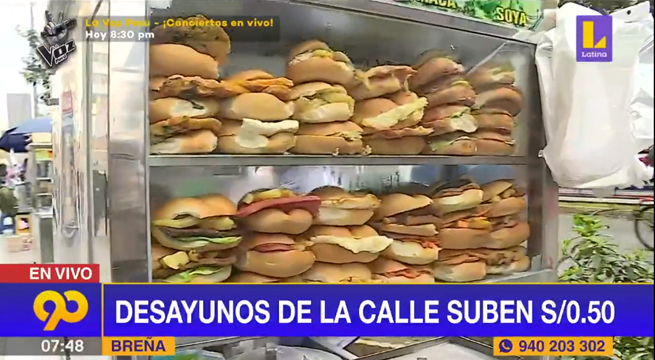 'Desayunos al paso' suben S/ 0.50 más de su tarifa habitual