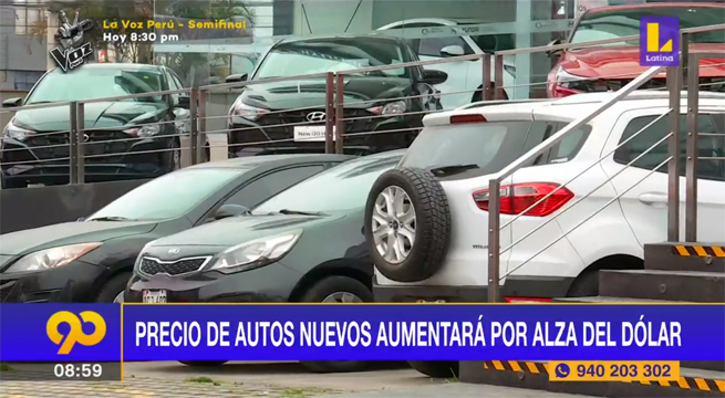 Precio de autos nuevos aumentará por alza del dólar