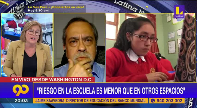 Jaime Saavedra: “Tenemos evidencia de que las escuelas no son espacios de riesgo”